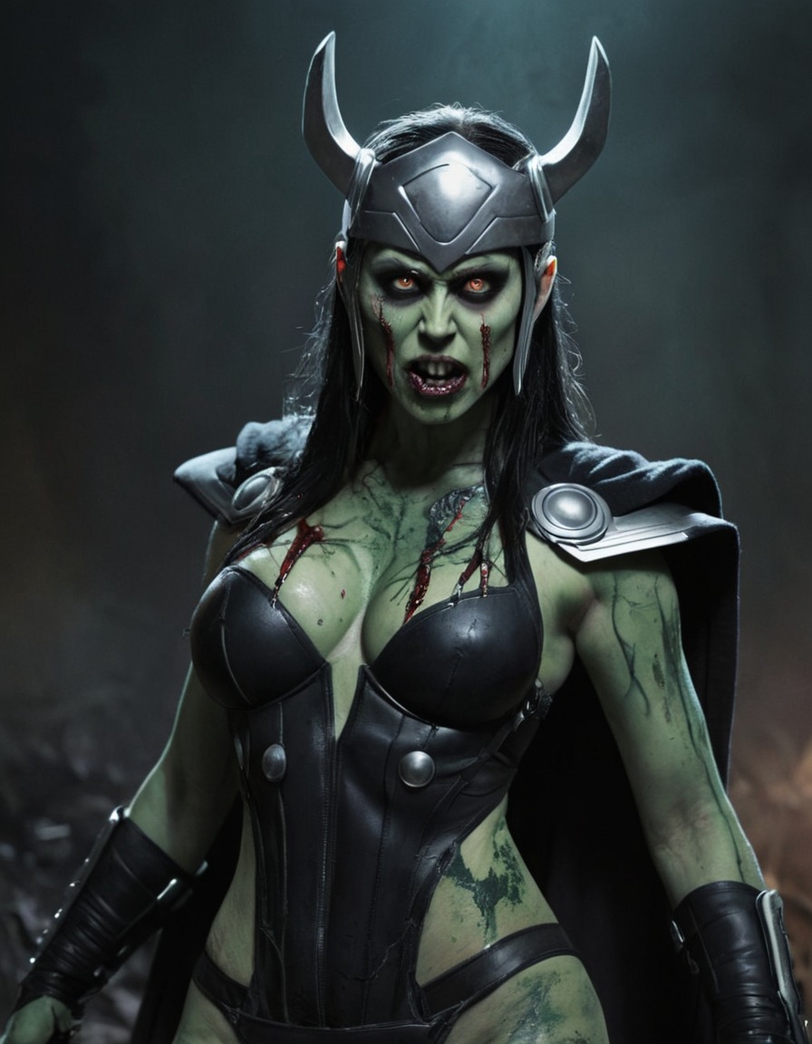 zombie, hela (thor), marvel, undead, norse mythology