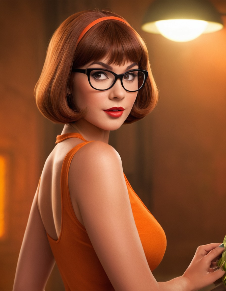 velma dinkley, scooby-doo, cartoon character, mystery solver, smart, fictional character, makeover