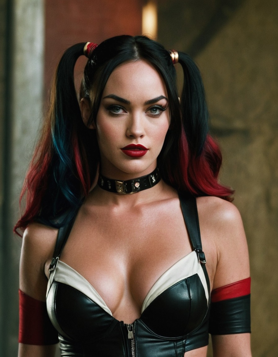 harley quinn, megan fox, dc comics, superhero, villain, actress, character