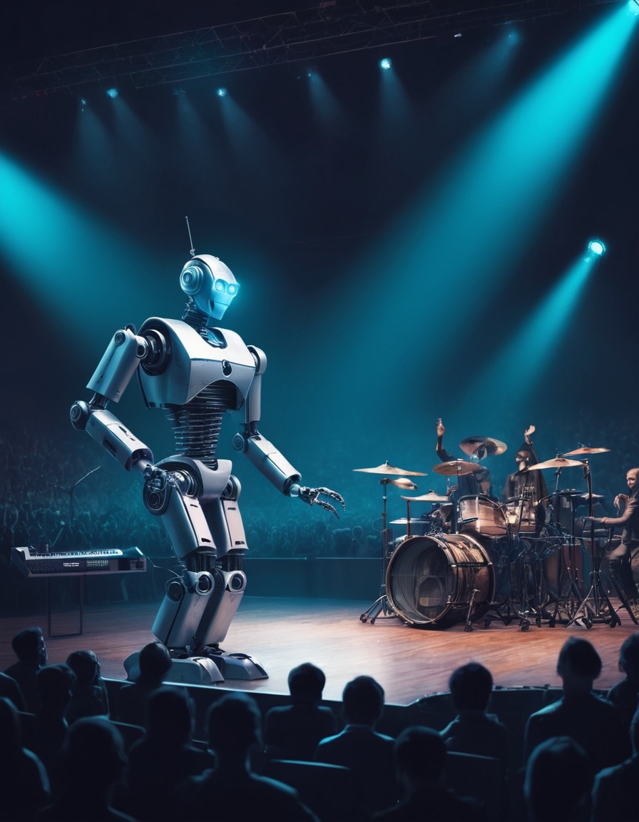 robot, music, performance, technology, entertainment, robots