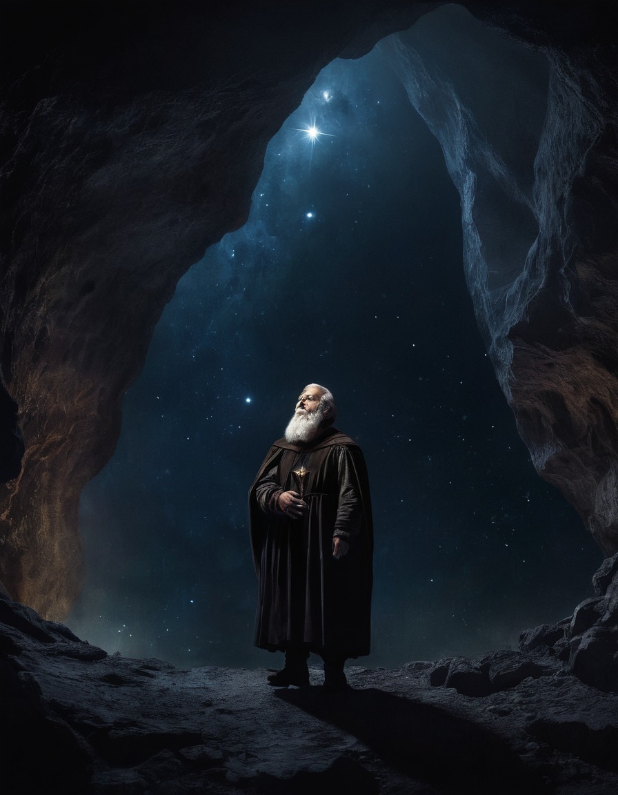 galileo galilei, astronomy, underground cave, stargazing, historical figure