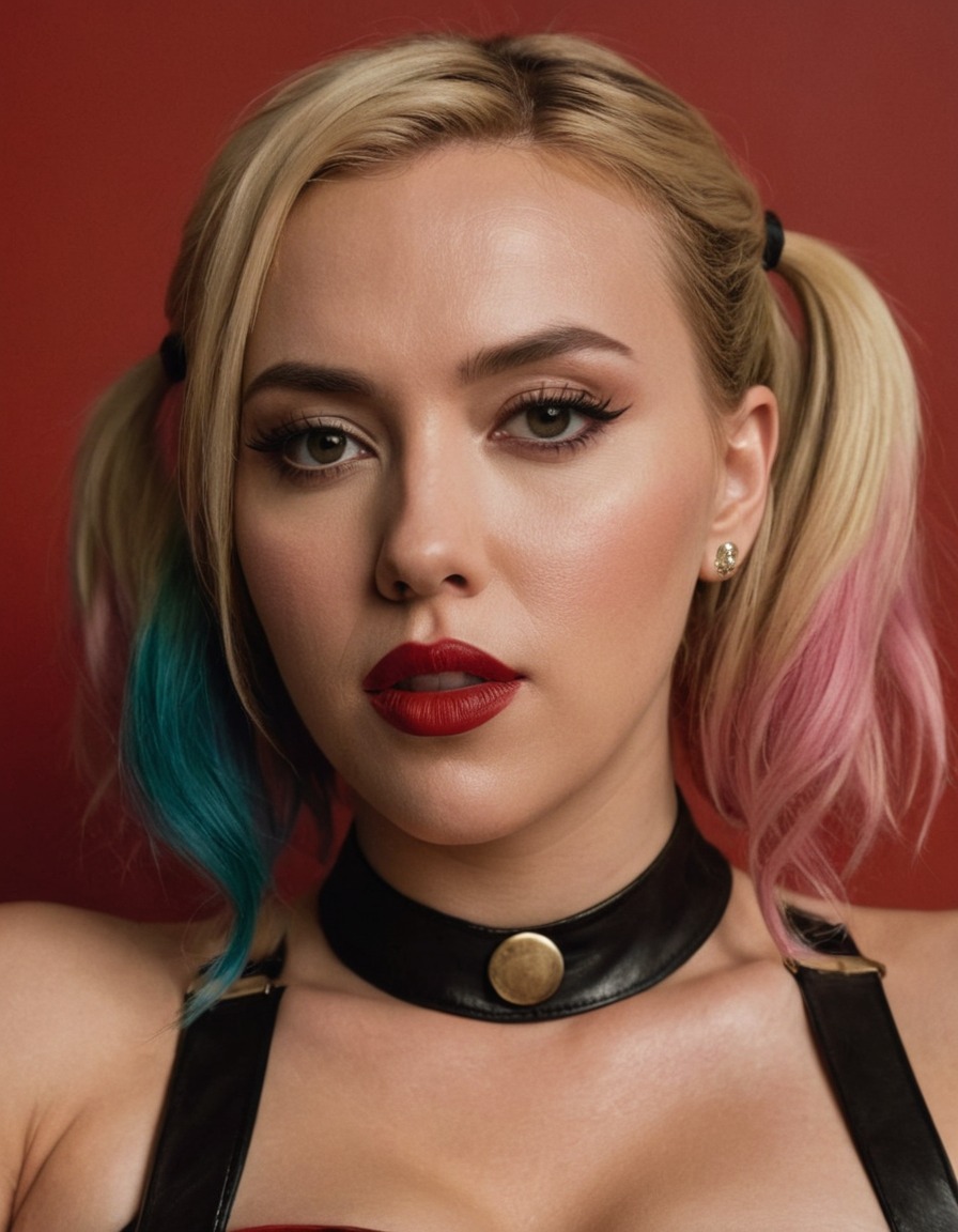 harley quinn, scarlett johansson, actress, movie character, dc comics, superhero, villain