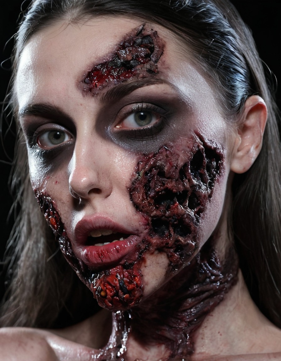 lana rhoades, adult film star, zombie, horror, seductive, transformation