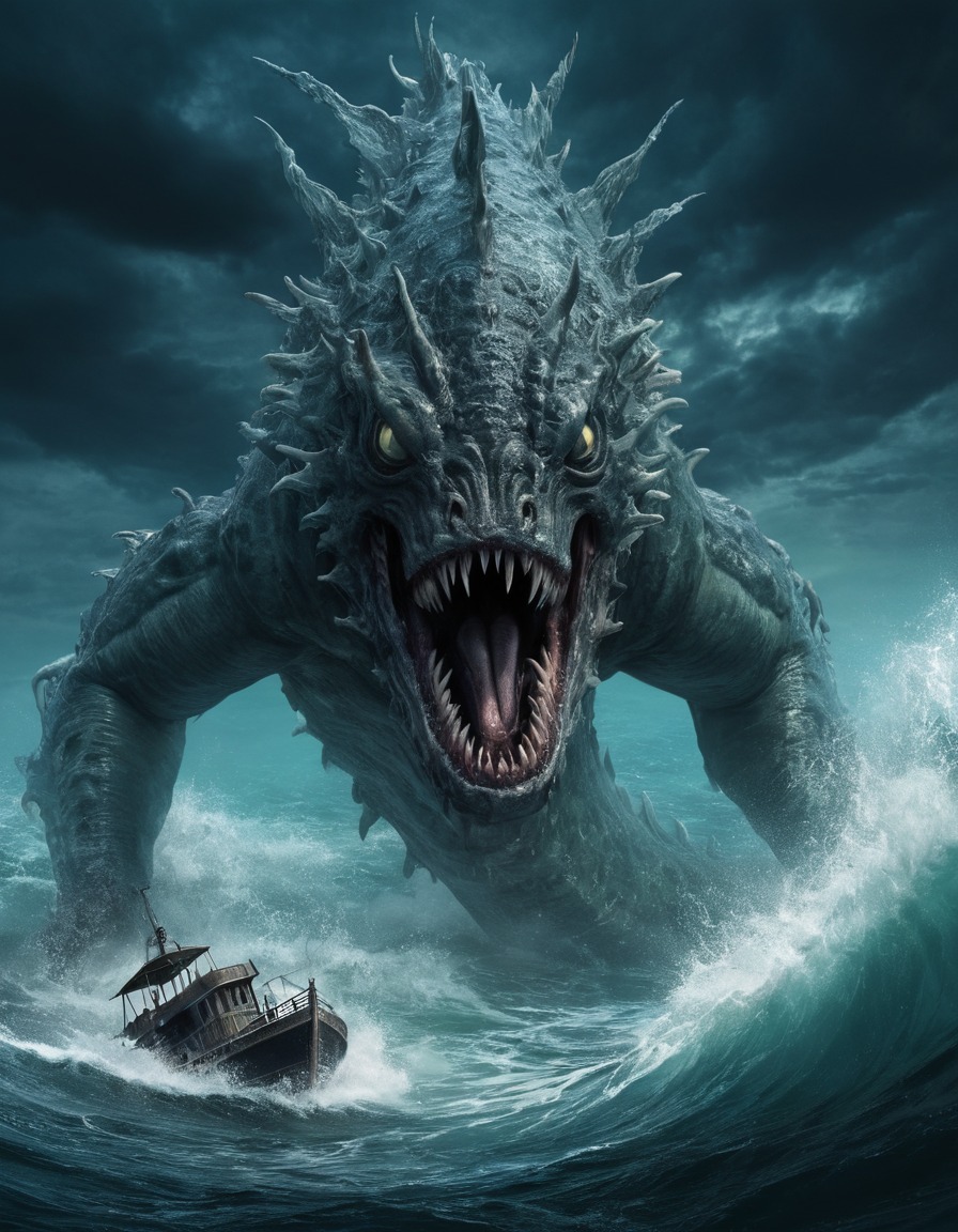 charybdis, sea monster, mythology, greek mythology, legendary creature, dangerous waters, epic