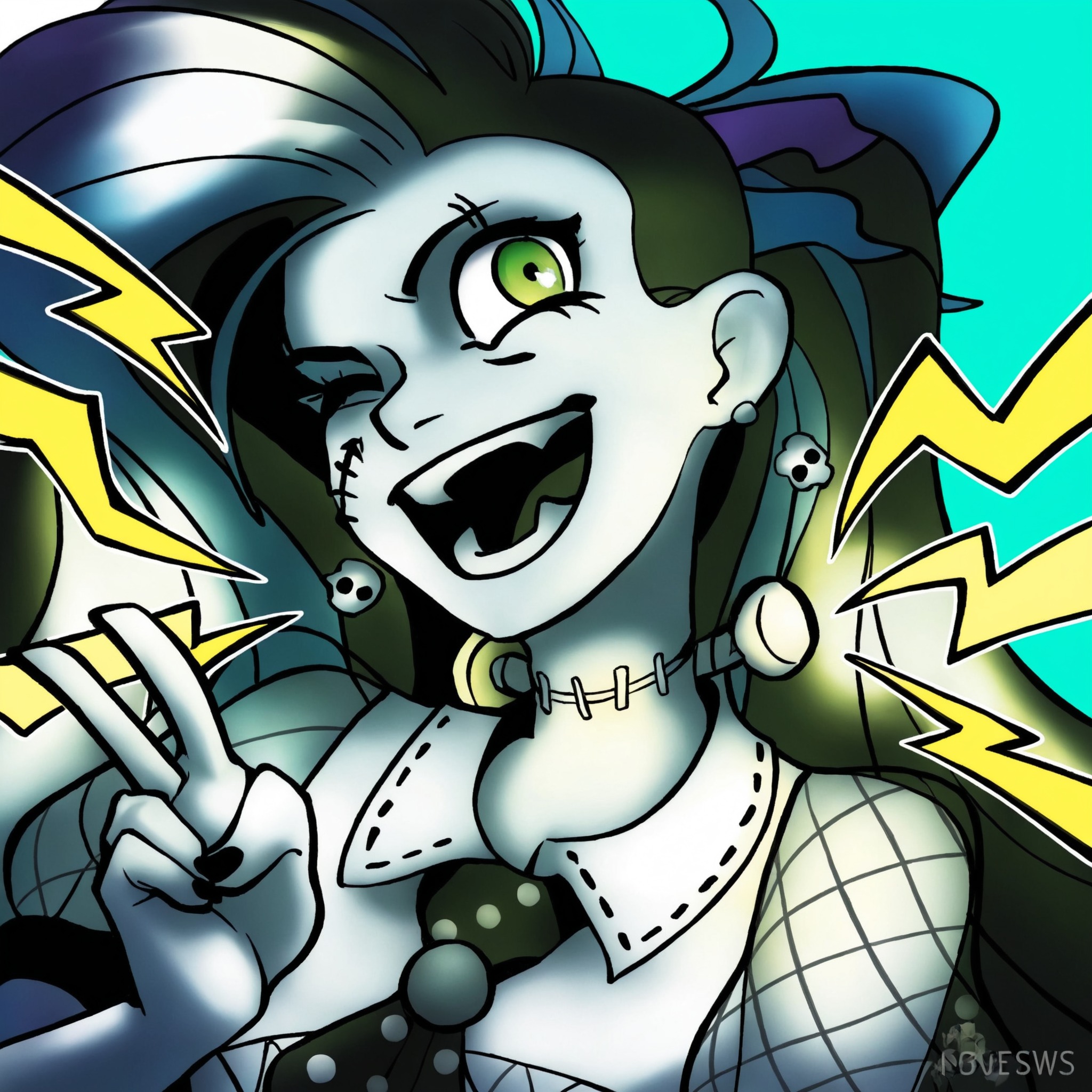 monster high, frankie stein, monster high gen 3, monster high g3, commissioned art