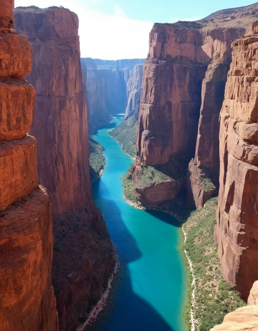 nature, canyon, beautiful, scenic view