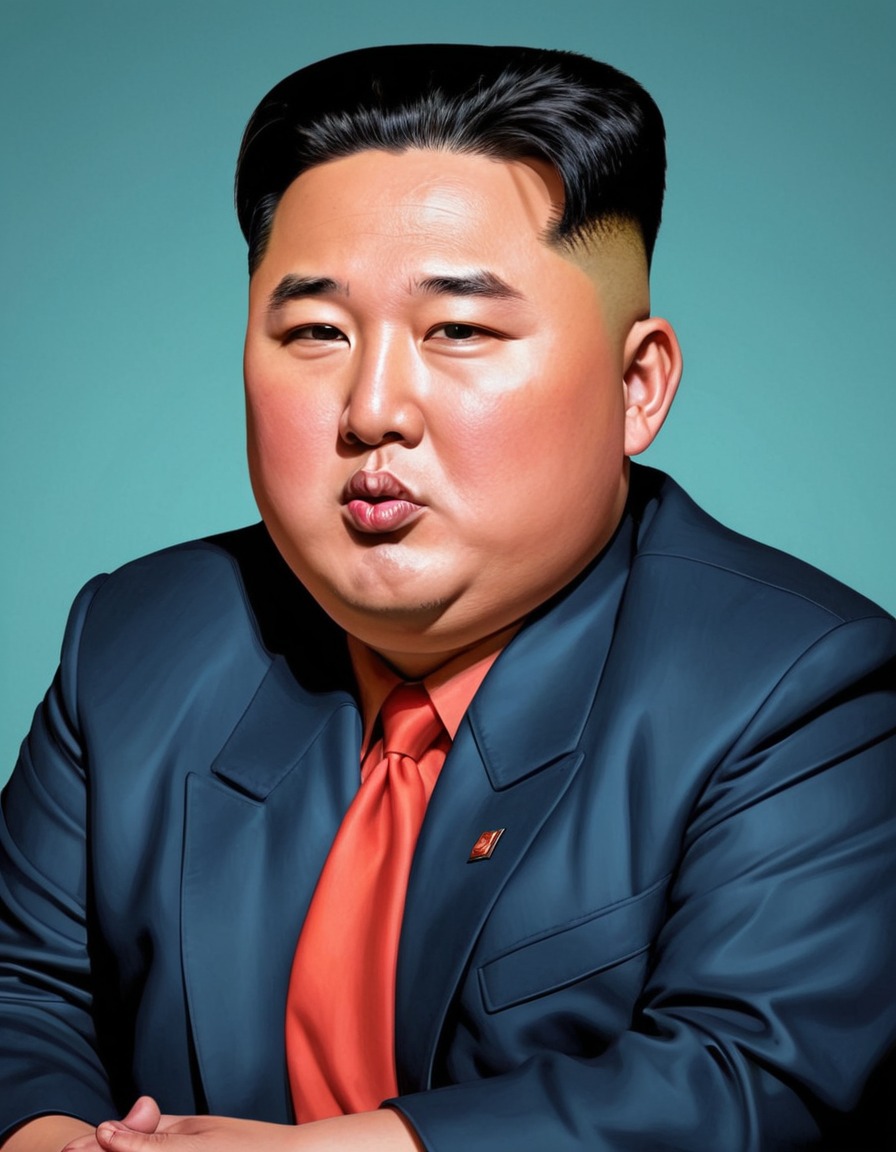 kim jong un, satire, caricature, political humor, politics