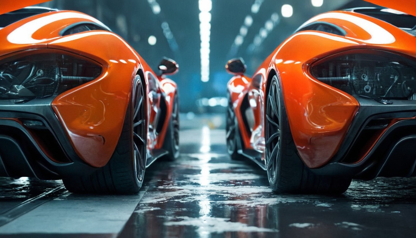 automobile, automotive, british, closeup, digitalart, hypercar, mclaren, mechanical, photorealism, supercar, unitedkingdom, vehicle, wallpaper, expensivecar, premiumdownload, 4kwallpaper, mclaren_p1, midjourney, synthography, taliusdesigns, p1_showdown, carassembly