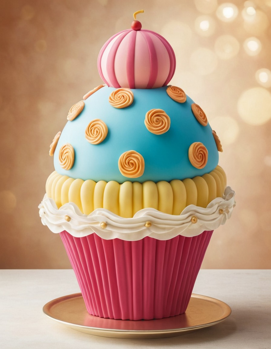 hot air balloon, cupcake, strange, unusual, fun, aerostat, creative design