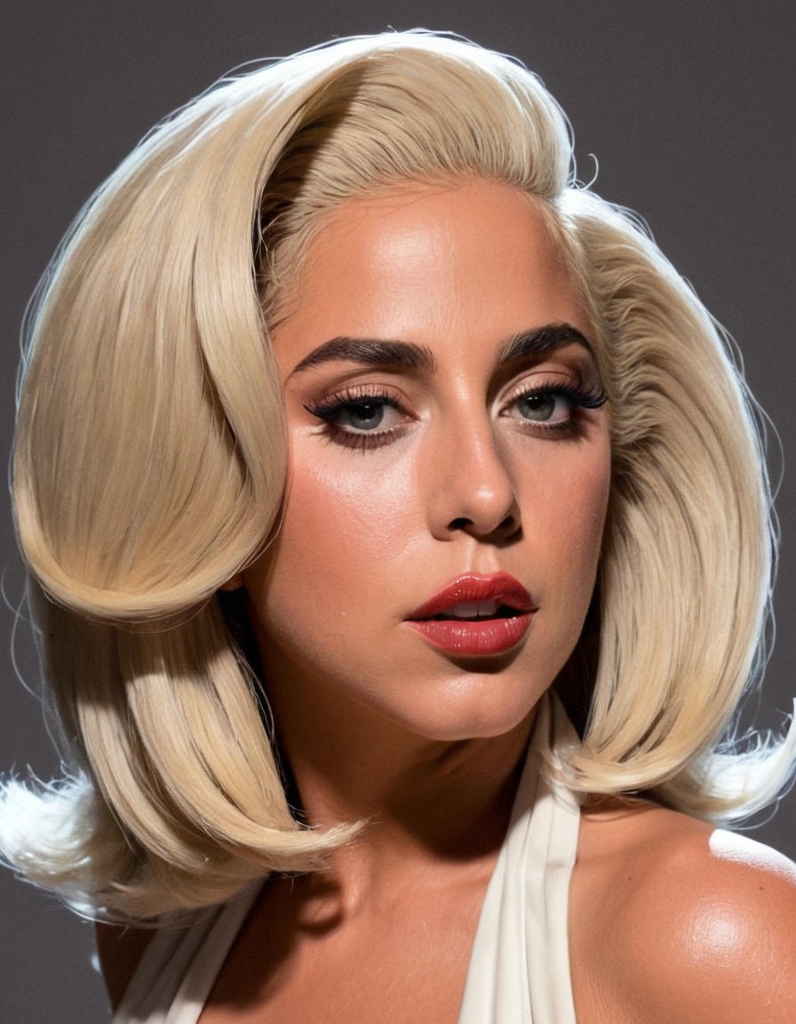 lady gaga, portrait, art, musician, pop culture