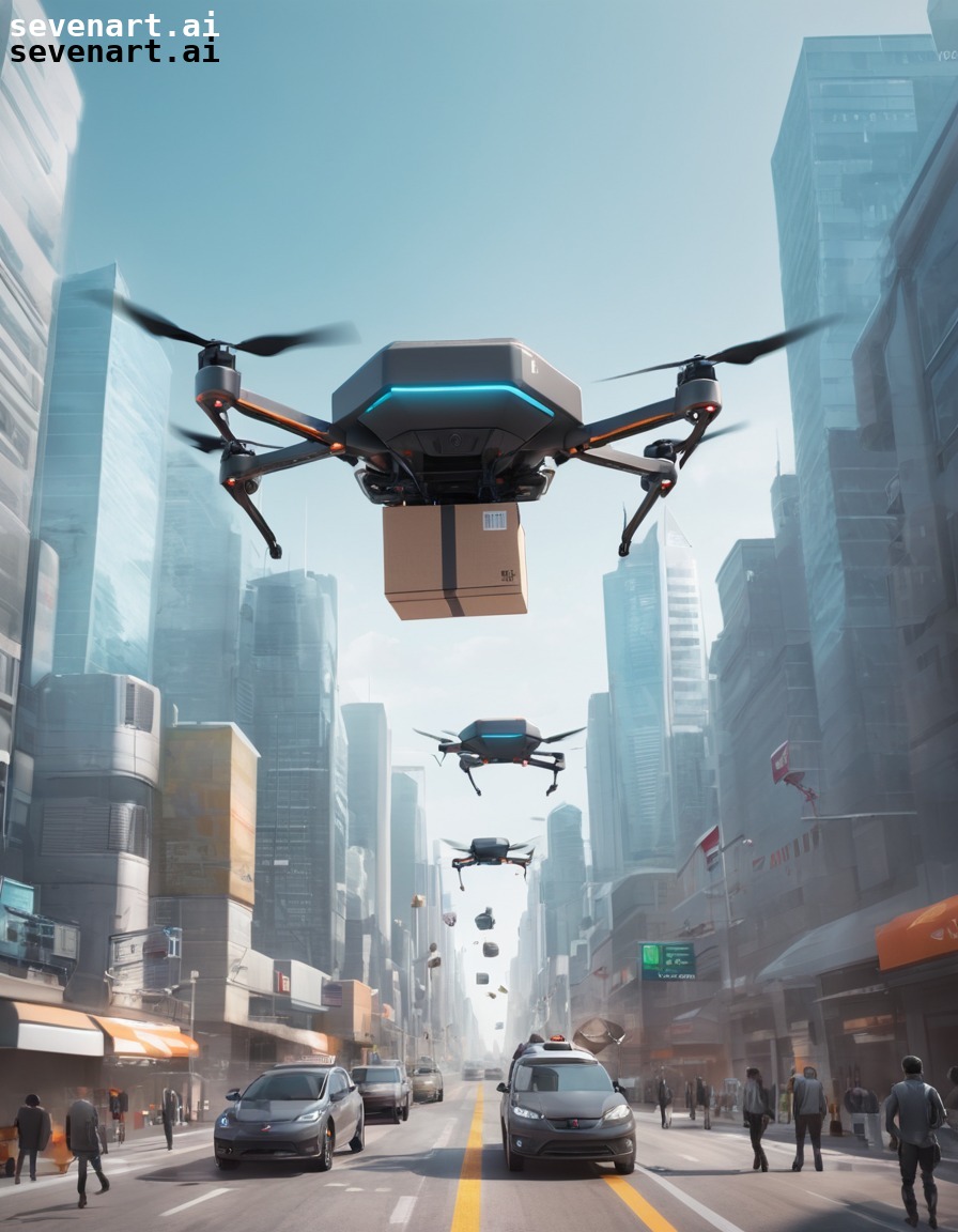 technology, cityscape, transportation, futuristic, drones, future