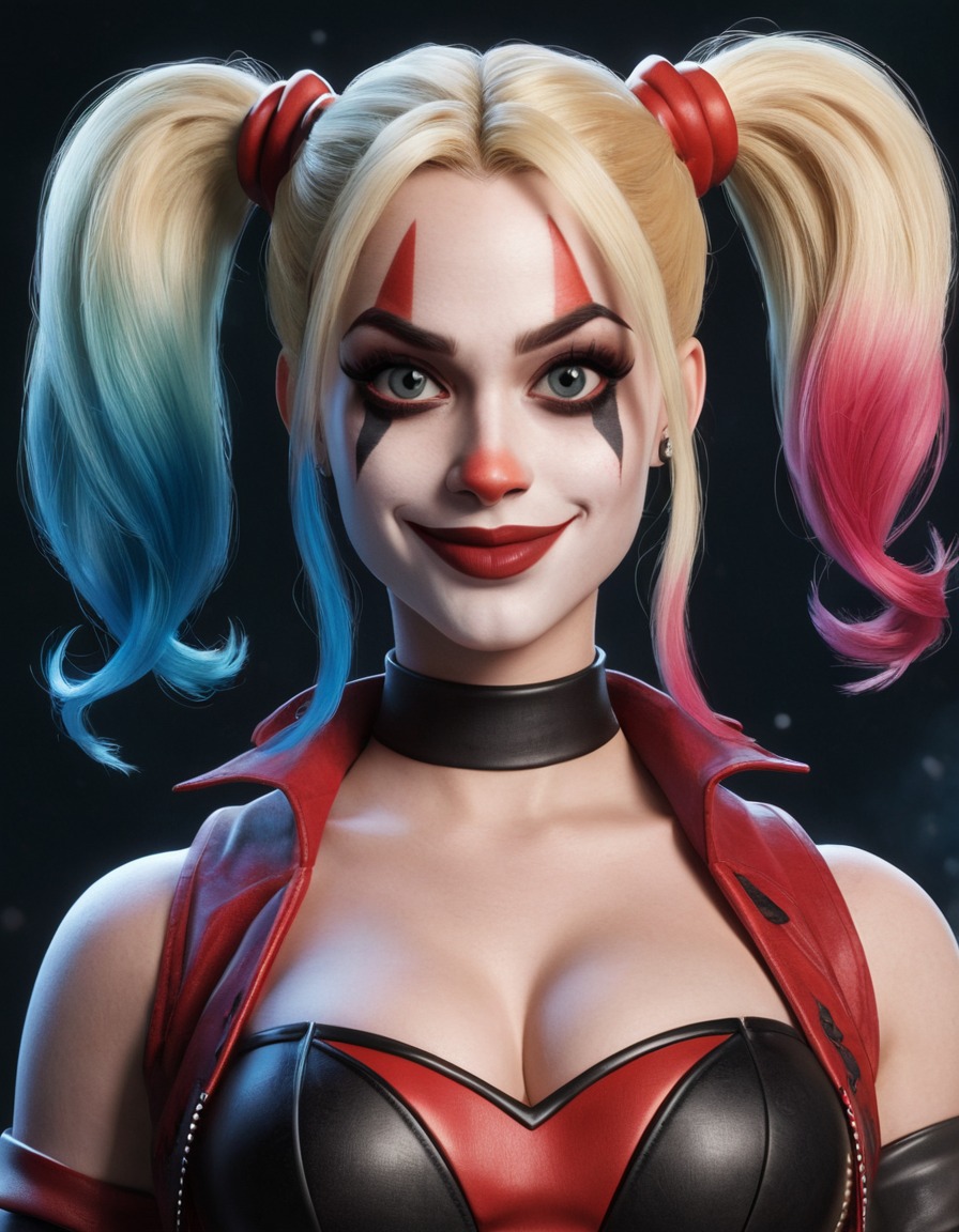 funny, harley quinn, dc comics, caricature