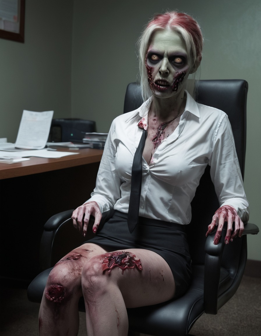 zombie, job interview, therapist, horror, humor