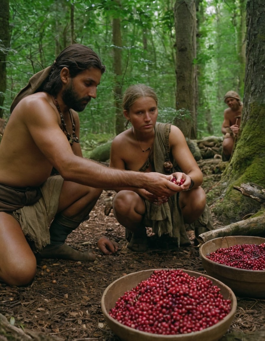 hunter-gatherers, paleolithic europe, berries, nuts, foraging, ancient lifestyles, 10, 000 bc