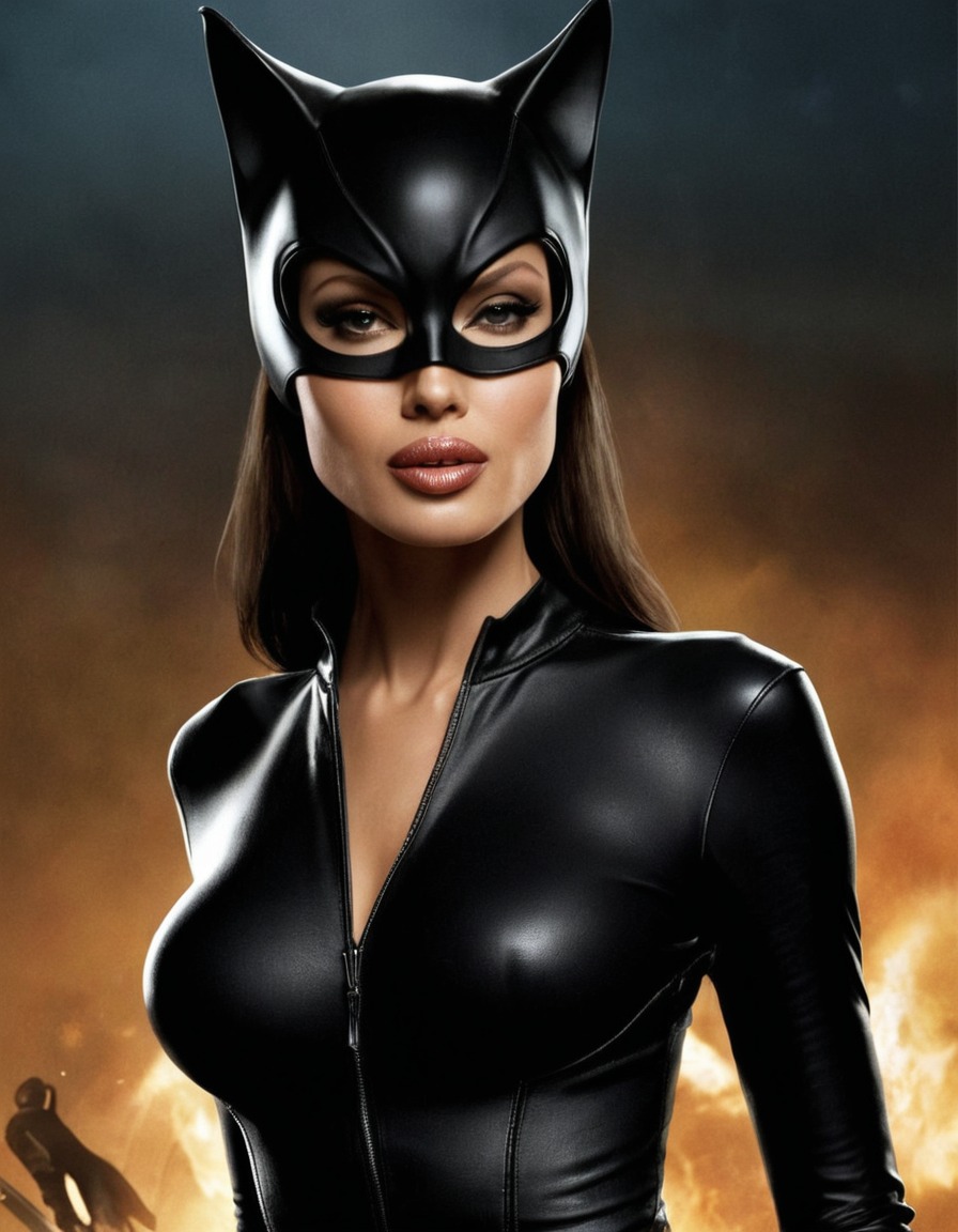 catwoman, angelina jolie, dc comics, superhero, actress