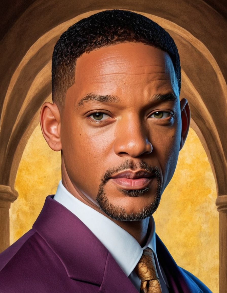 will smith, painting, medieval art, portrait, creativity, colorful, artistic talent