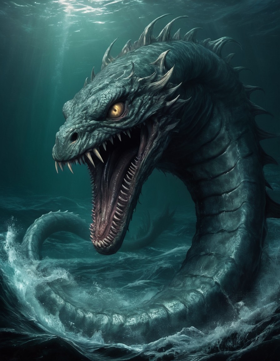 sea serpents, epic, horrible, sea monsters, legendary creatures, mythical beasts