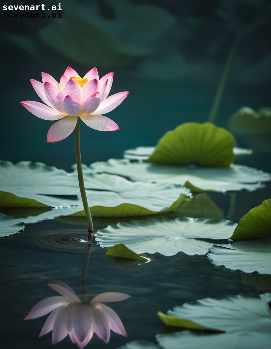 nature, lotus flower, beauty, serenity, reflection