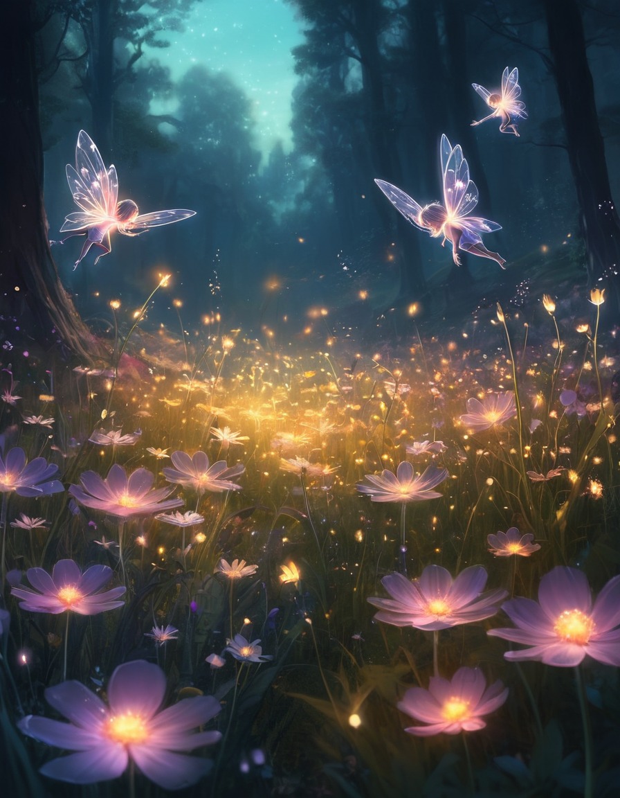 nature, magic, fairies, fantasy, whimsical, fantastic