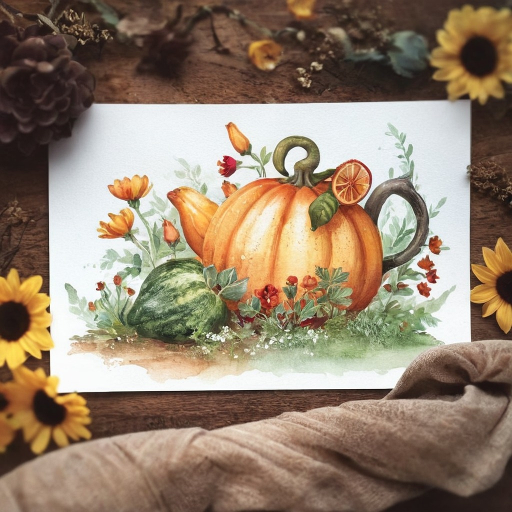 autumn, fall, frog, pumpkin, snail, traditional, watercolor, witchy, goblincore, drawingsandpaintings