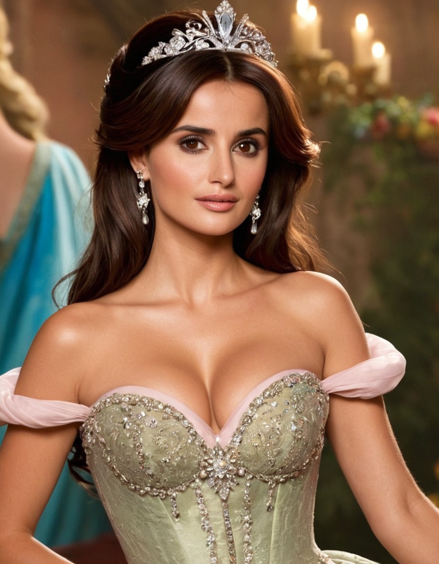 penélope cruz, actress, disney, princess, beauty, fairy tale, celebrity