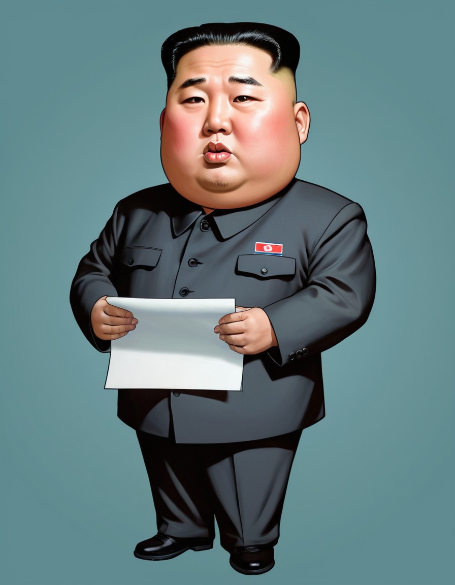 kim jong un, satire, fictional leader, political commentary, politics