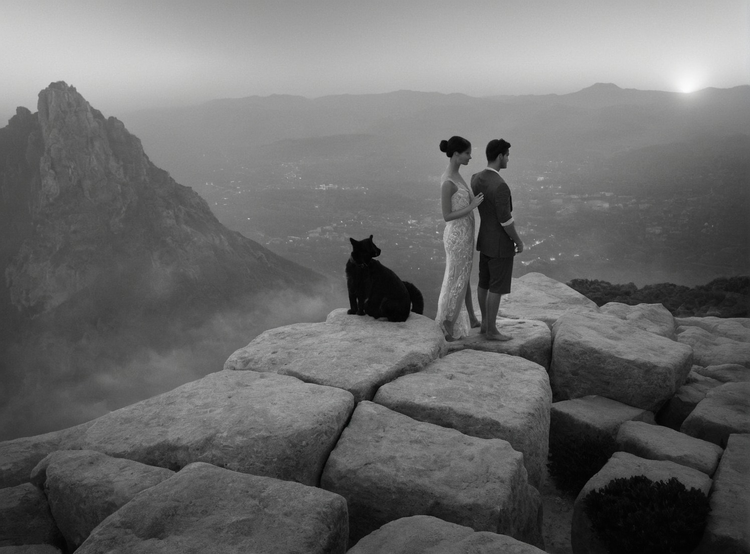 bw, black and white, preto e branco, noir et blanc, 黒と白, schwarzweiß, retro, vintage, dora maar, sahara desert, pyramyd of cheops, egypt, tourism, landscape, paisagem, paysage, scenery, landschaft, 風景