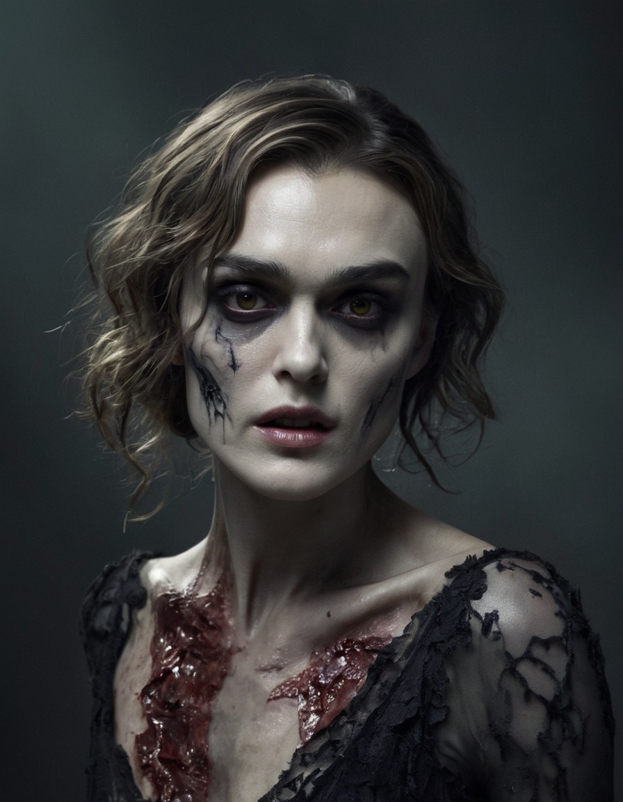 keira knightley, zombie, glamour, elegant, posing, celebrities