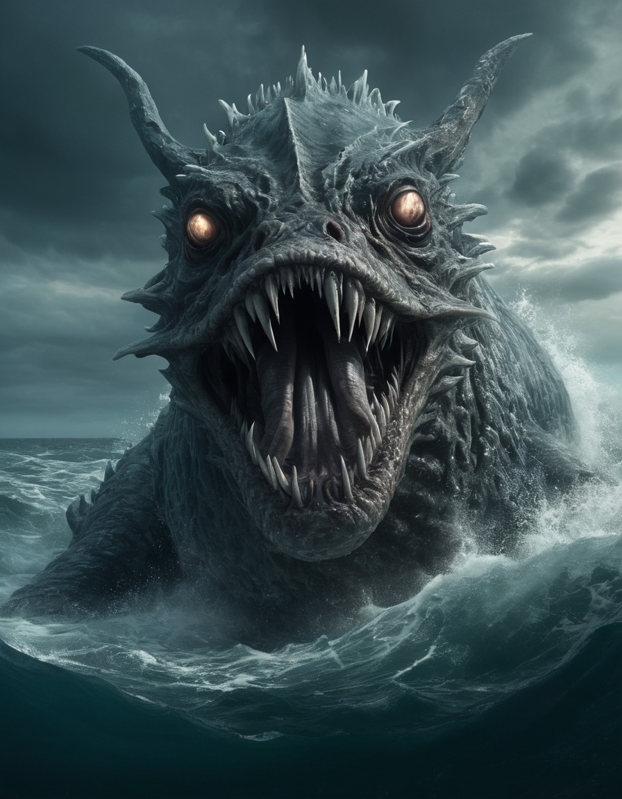 charybdis, sea monster, mythology, greek mythology, legendary creature, dangerous waters, epic