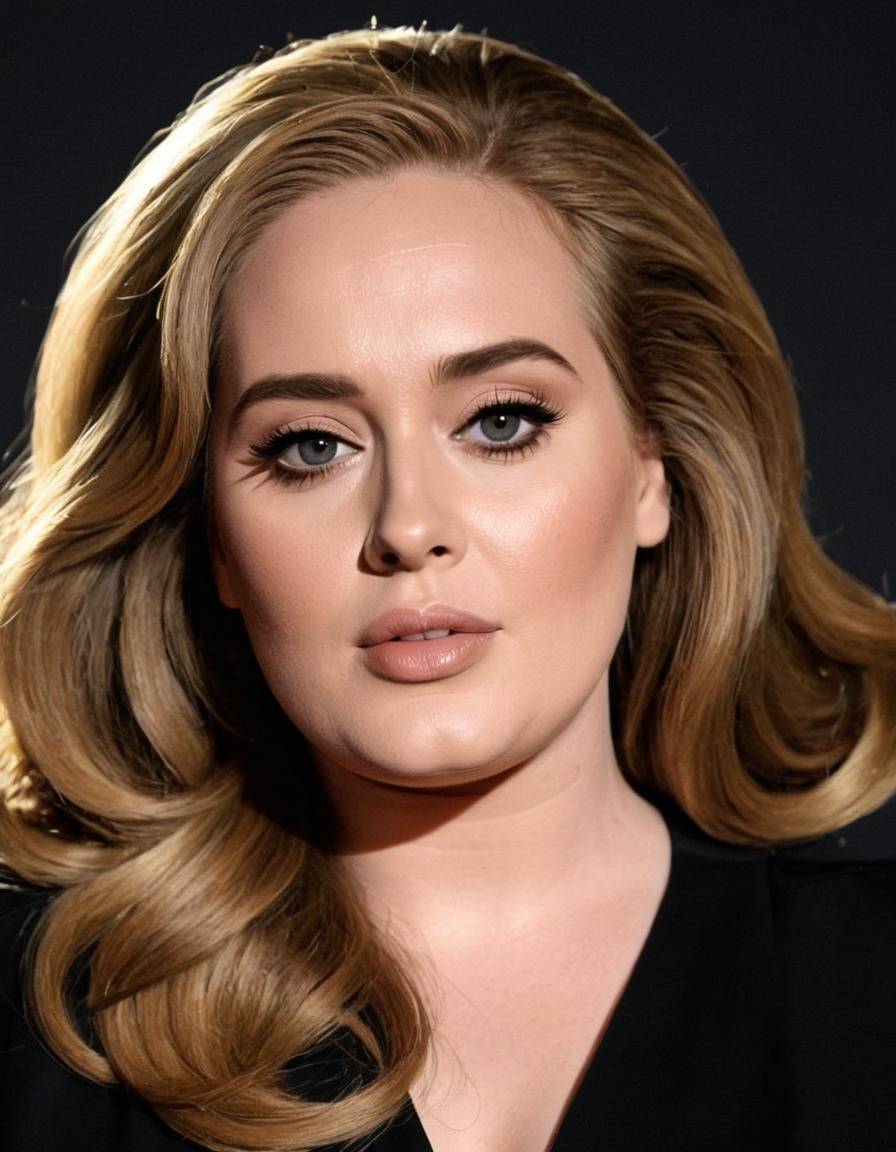 adele, portrait, painting, art, famous singer, musician, celebrity