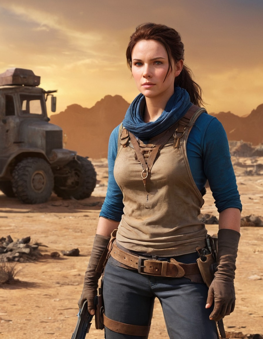 cait, survivor, wasteland, post-apocalyptic, adventure, fallout, games, tv shows