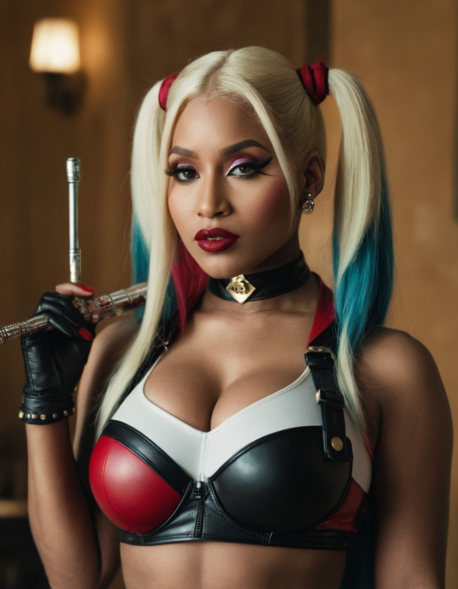 harley quinn, nicki minaj, dc comics, villains, superheroes, fashion, celebrities