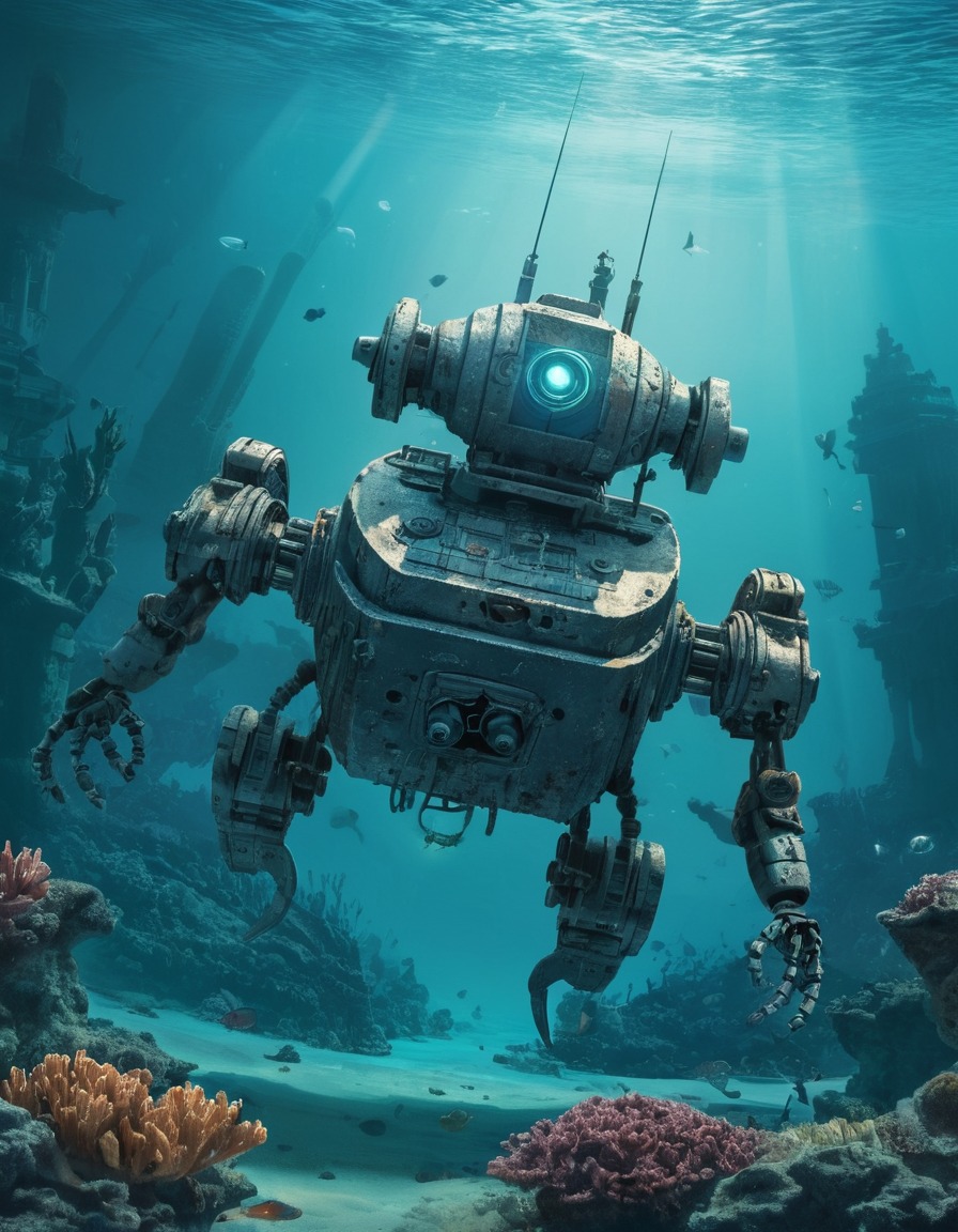 underwater, robot, discovery, exploration, ancient civilization, robots