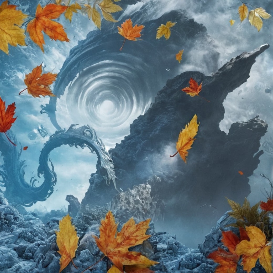 digitalart, autumn, dragon, dragonart, fanart, fantasy, fantasyart, hotd, reflection, autumnvibes, houseofthedragon