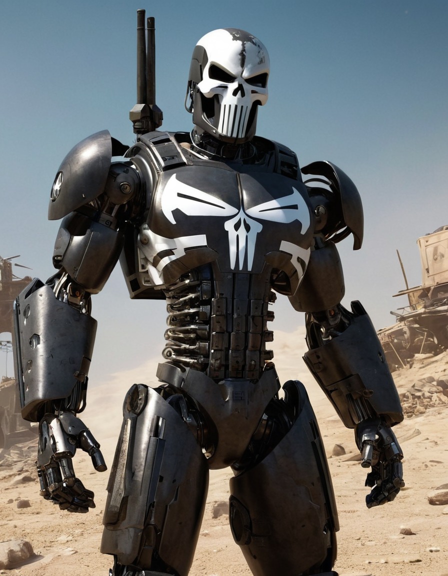 the punisher, robot, marvel, cybernetics, artificial intelligence