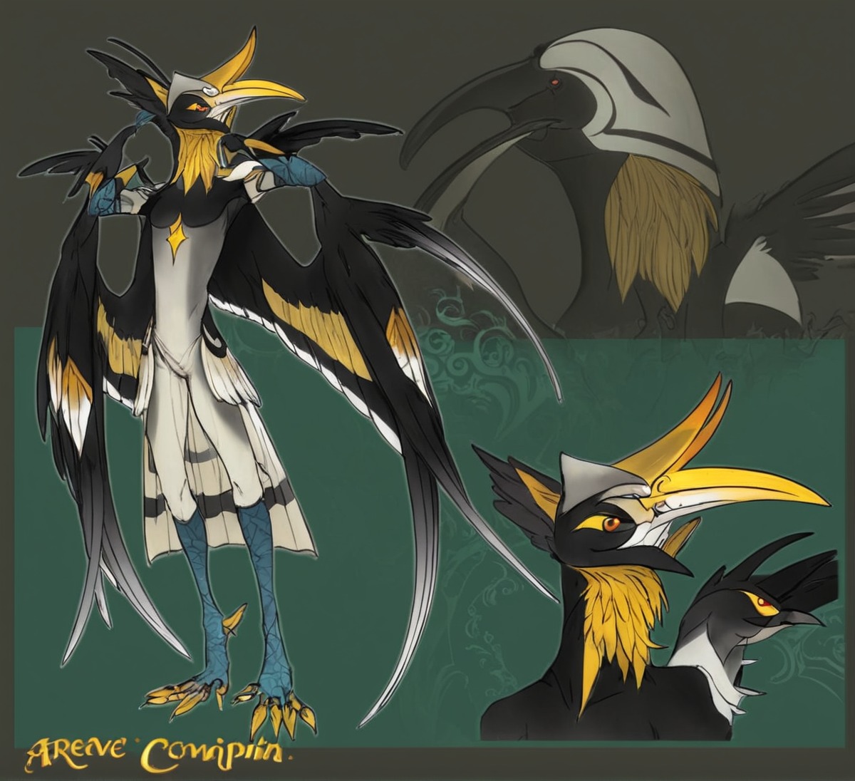 haroth, characterdesign, originalspecies, closedspecies