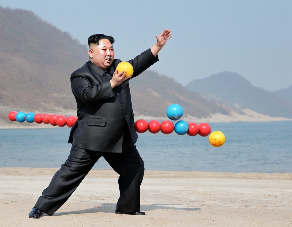 satire, diplomacy, international relations, world leader caricature, power play, kim jong-un, north korea