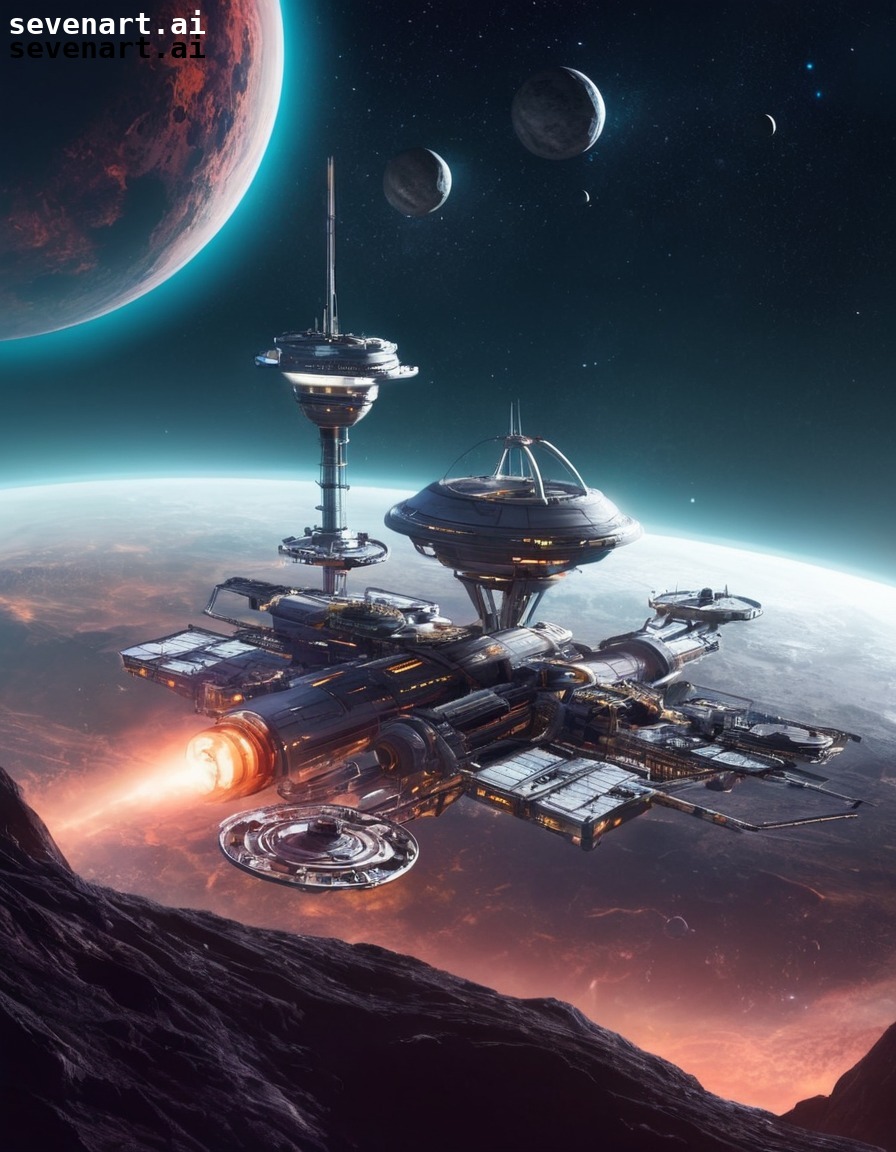 space, station, research, alien lifeforms, exploration, future