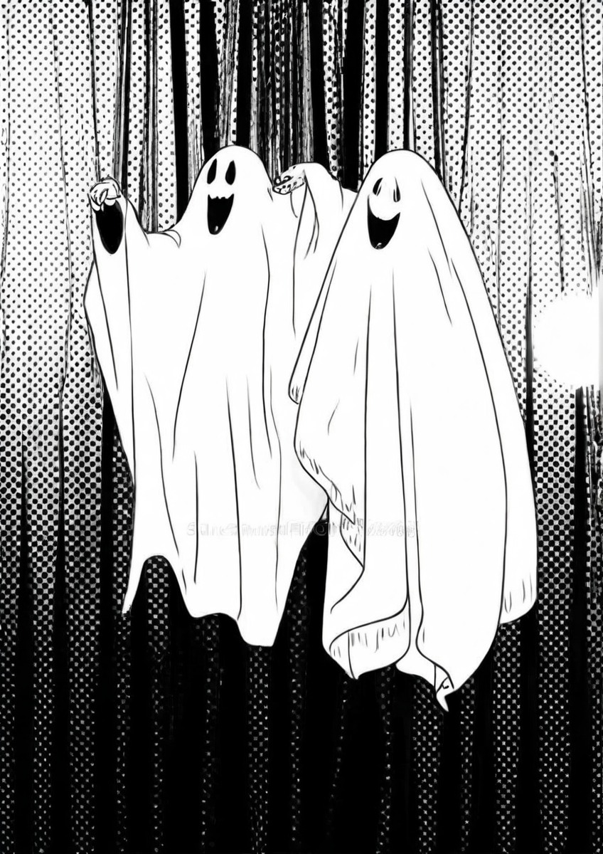 creepy, ghost, spooky, halloween, gigglingghosts