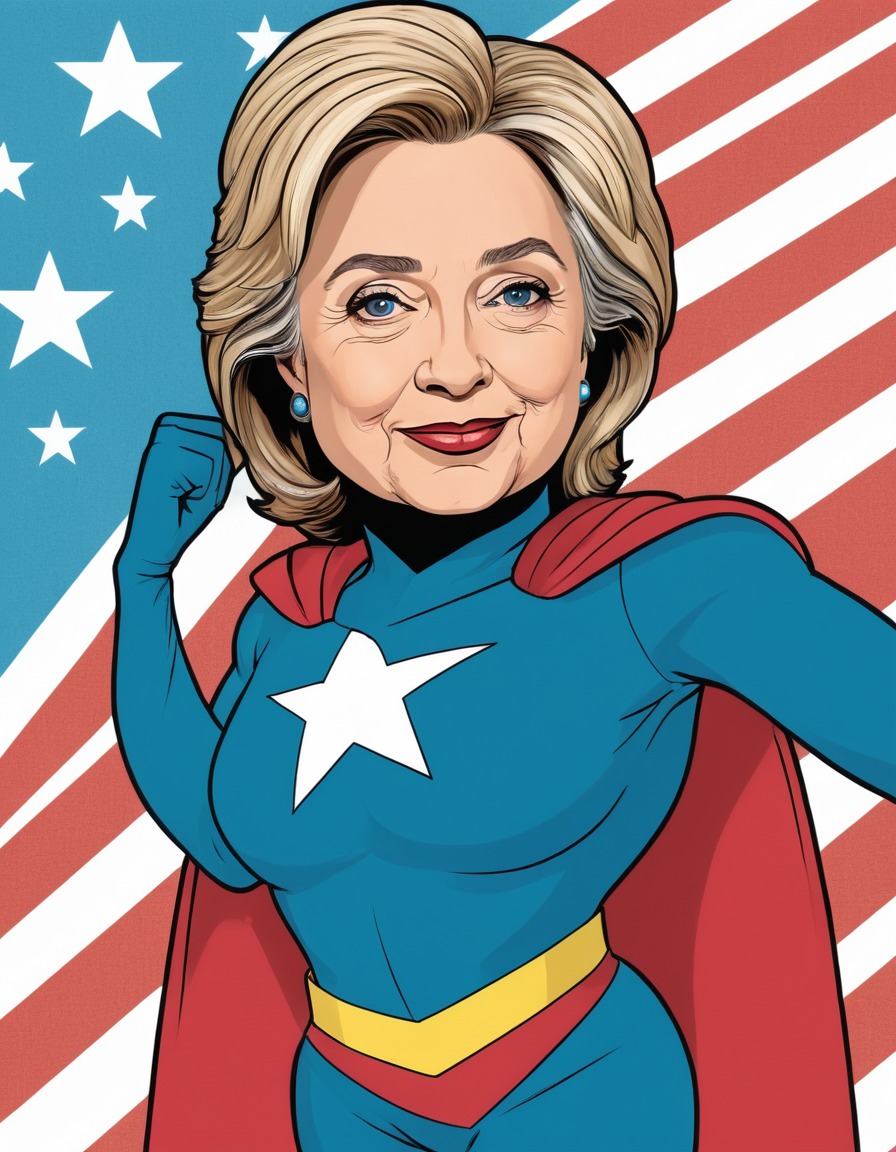 politics, satire, hillary clinton, superhero