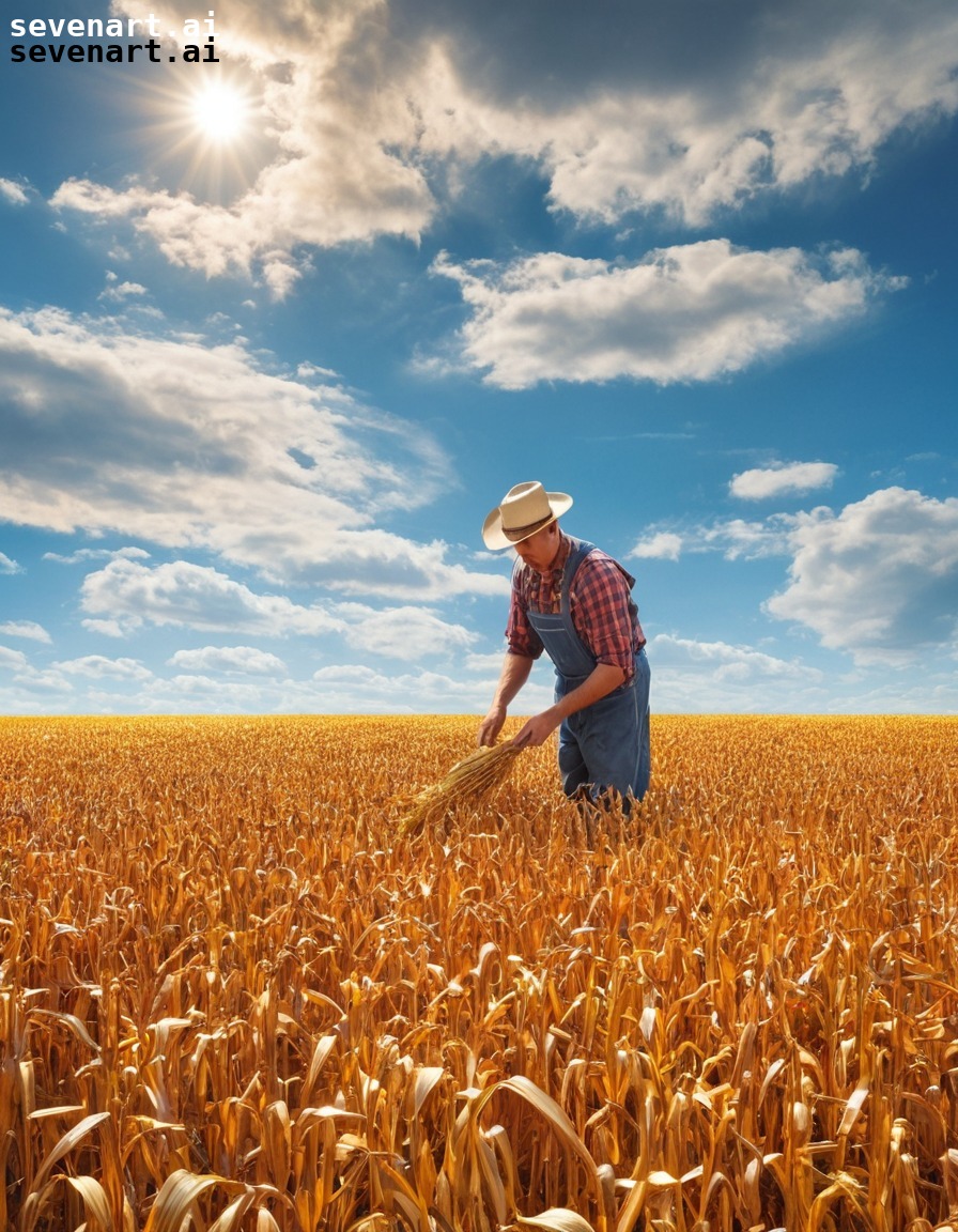 farm, farmer, corn, agriculture, landscape, usa