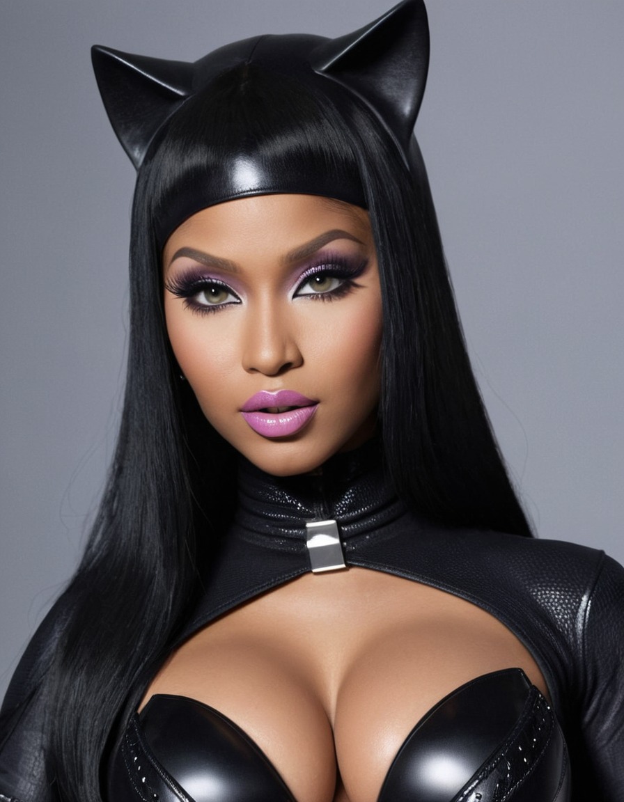 catwoman, nicki minaj, superhero, villain, music artist, rapper, costume