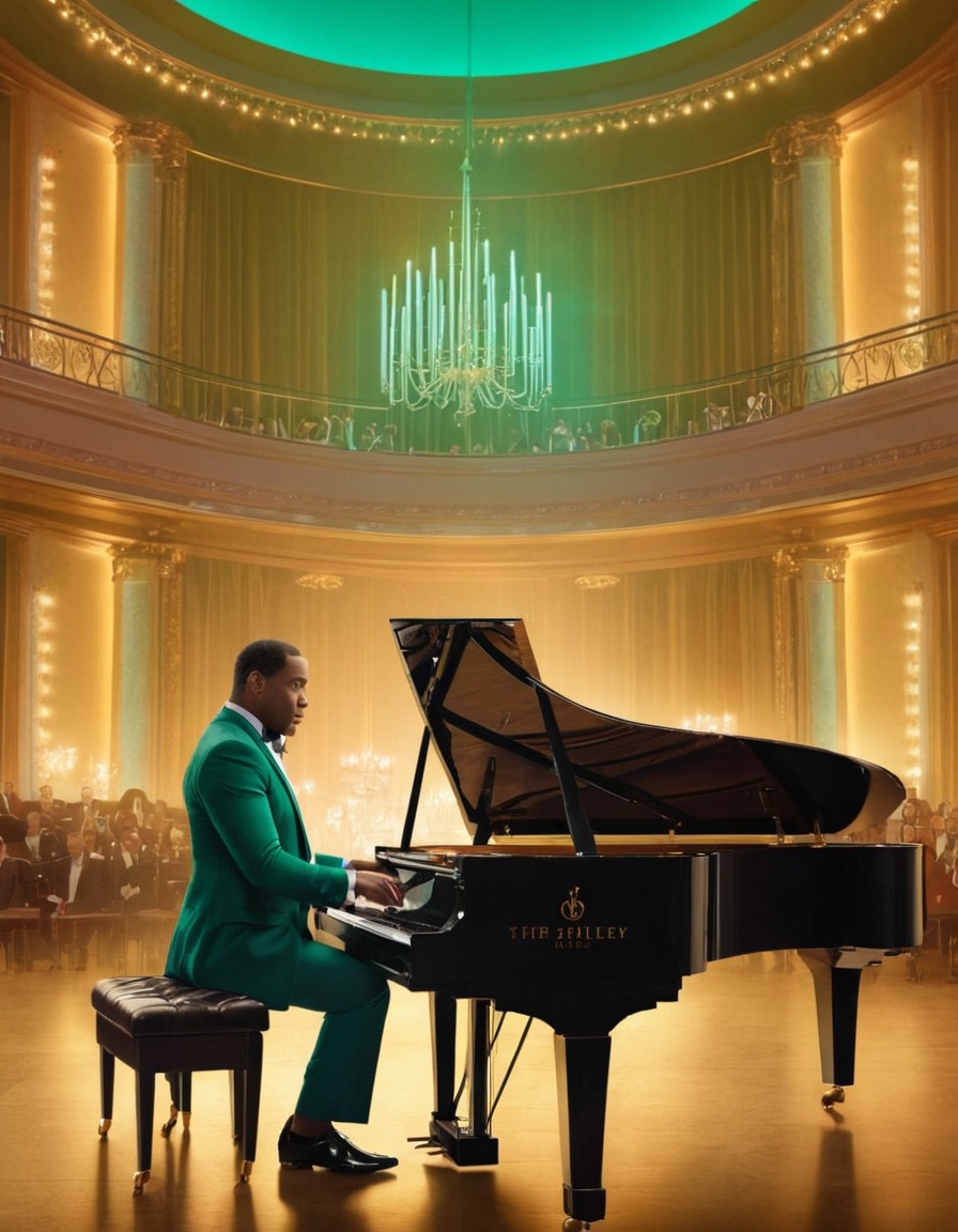 green book, 2018 movie, don shirley, piano, elegant concert hall, movies