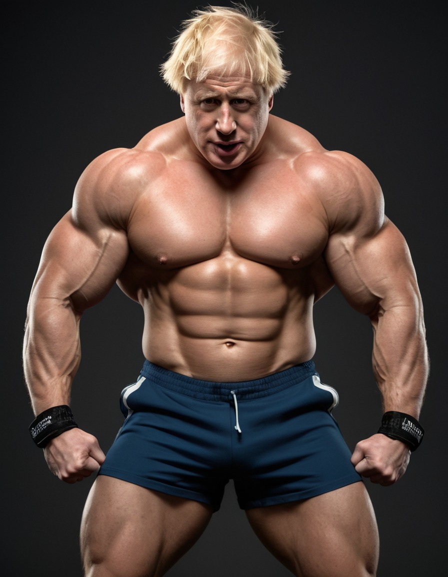 boris johnson, politics, bodybuilding, humor