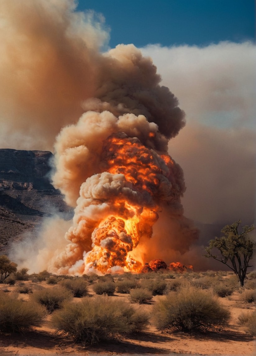 california, desert, firenado, fire