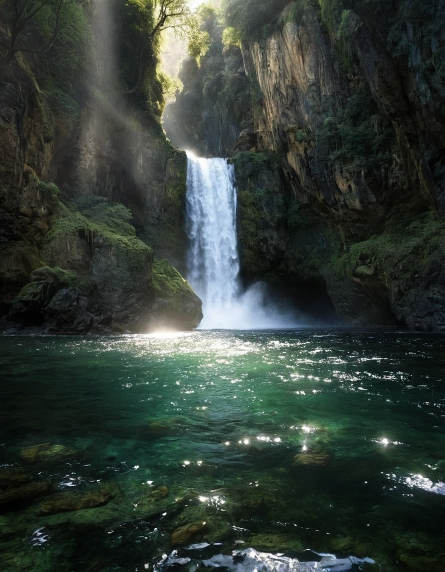 landscape, paradise, waterfall, nature, adventure, explore, travel, travelling, photography, gif, gifs, photographers on tumblr, aesthetic, cottagecore, fairycore, fairy, naturecore