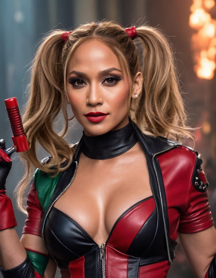 jennifer lopez, harley quinn, action, entertainment, celebrity, performance, character