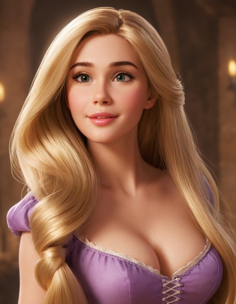 rapunzel, tangled, disney, fairytale, long hair, graceful, beauty