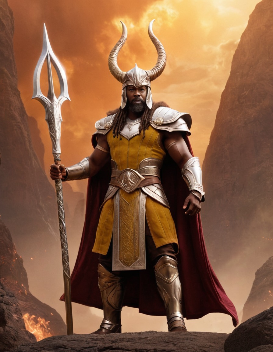 heimdall, norse mythology, asgard, guardian, epic scene, mythological figure, god