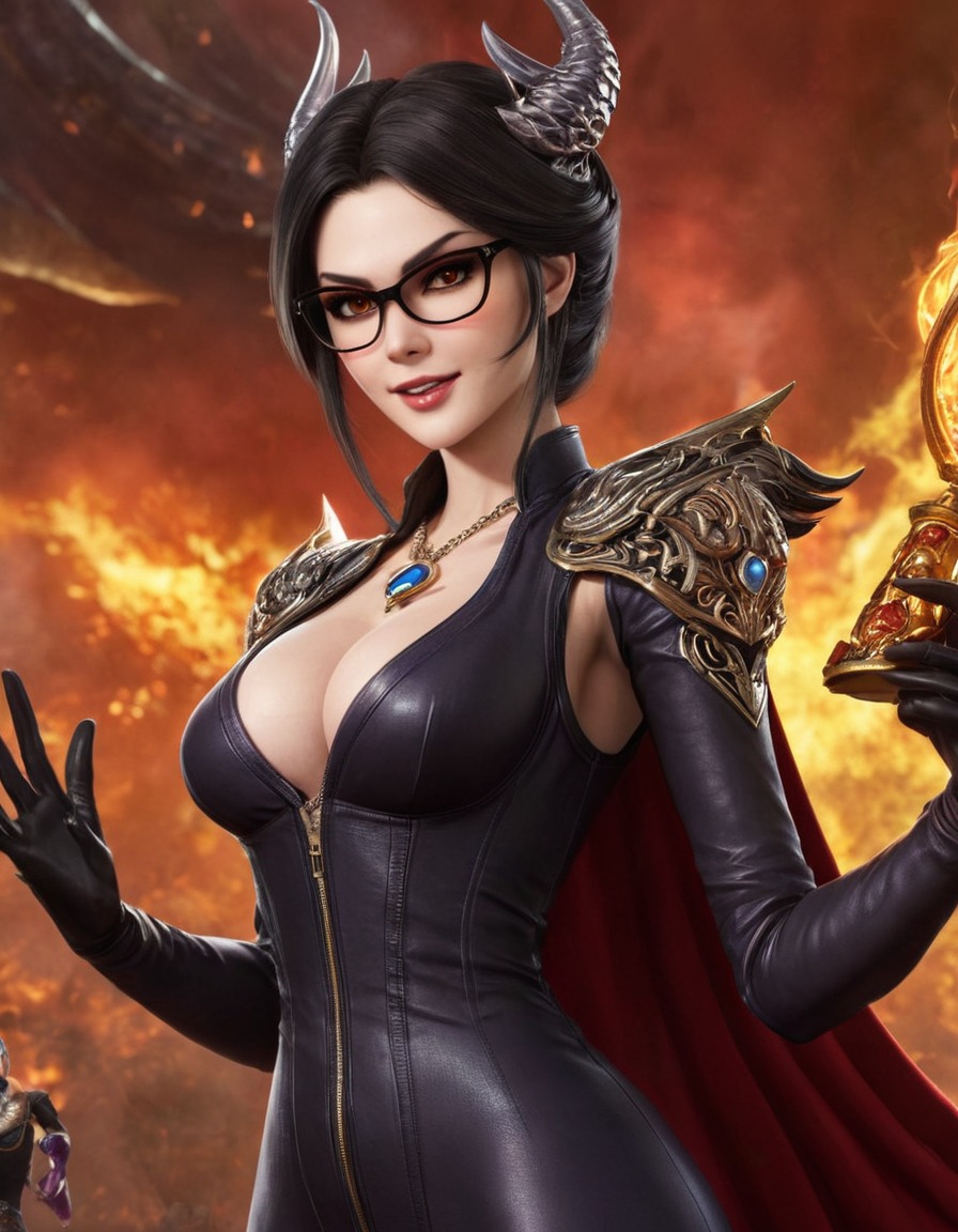 bayonetta, demons, summoning, confident, action, games, girls from games